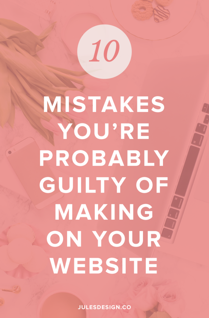 10 Website Miskakes that You Should Stop Making