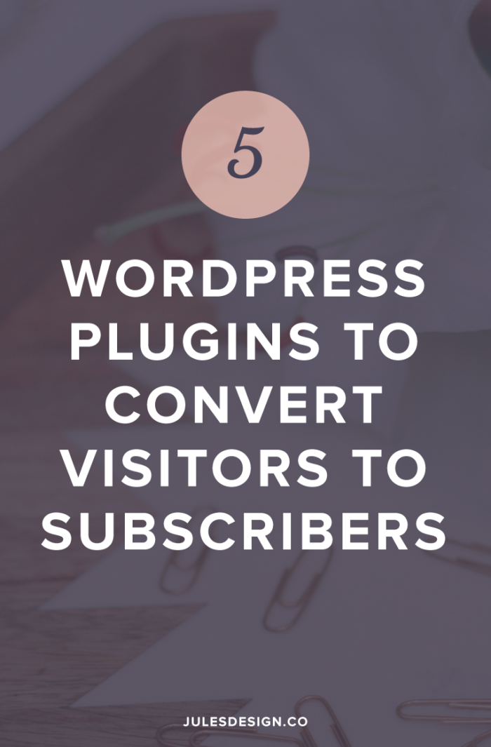 5 WordPress plugins to convert visitors to subscribers. One of the most important things that you can do, for your business, is to start getting people on your email list. Why? Because, unlike social media, you are in full control of your list. Social media changes at the drop of a hat.
