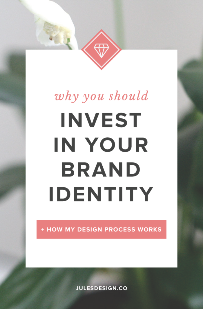 Why you should invest in your brand identity + how my design process works. A brand identity is a visual representation of your business's values. It needs to be consistent with your brand messaging and process to be truly effective. Not only that, but it should resonate with your target audience so that it helps to get clients and customers in the door. 