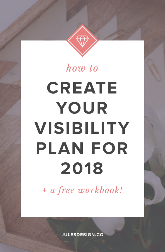 How to Create Your Visibility Plan for 2018. This is the final piece of the puzzle where you’ll work on your visibility strategy for 2018. An effective marketing plan ensures that your audience will actually see all of your hard work. Plus you’ll be able to meet your income goal by attracting enough customers or clients throughout the year.