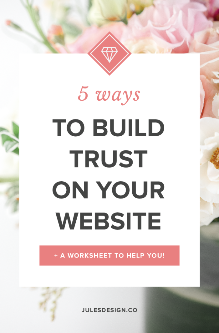 5 ways to build trust on your website + a worksheet to help you! People need to know that you’re a trustworthy person for your business to be successful. It plays an essential role in whether people buy from you or not. It might seem like a challenge to exude know, like and trust on your website but it really comes down to 5 things. Keep reading to find out my top 5 ways to build trust on your website.