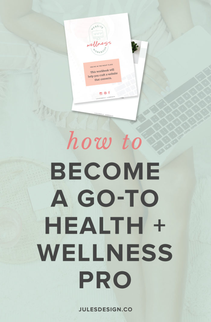 How to become a go-to Health + Wellness pro. Plus, grab the wellness website workbook to book your ideal clients. Where do you want to show up consistently? It can be Facebook or Instagram lives, a podcast, youtube videos, blog posts, email, twitter, or whatever you’re into really. Just start with one place that you can commit to showing up and being your true self. Then expand from there.