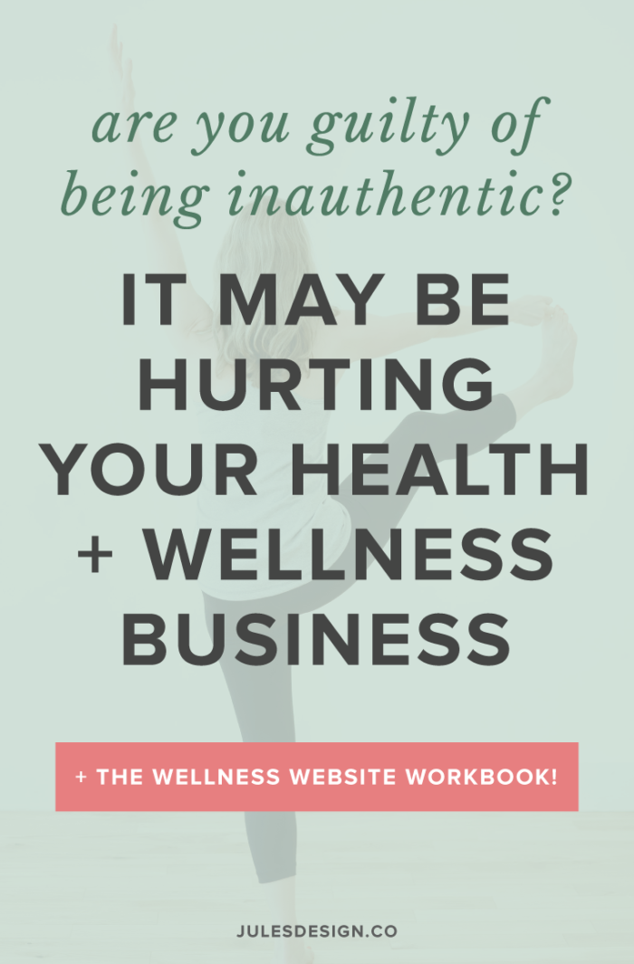 Are you guilty of being inauthentic? It may be hurting your health and wellness business. Plus, grab the Wellness Website Workbook! Niche down. There are lots of health coaches, nutritionists, nurse practitioners, yoga teachers, or whatever it is that you do out there. And, you need to stand out. This is why it’s especially important to get clear on who your ideal client is and how you can best serve them.
