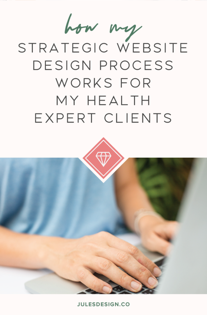 How my strategic website design process works for my health expert clients.  I’ll ask you for details about your ideal client, what you want to be known for, and how your signature offer helps your clients. I’ll gather all the information I need to develop an understanding and create a strategy to convey your value to your audience with messaging and design.