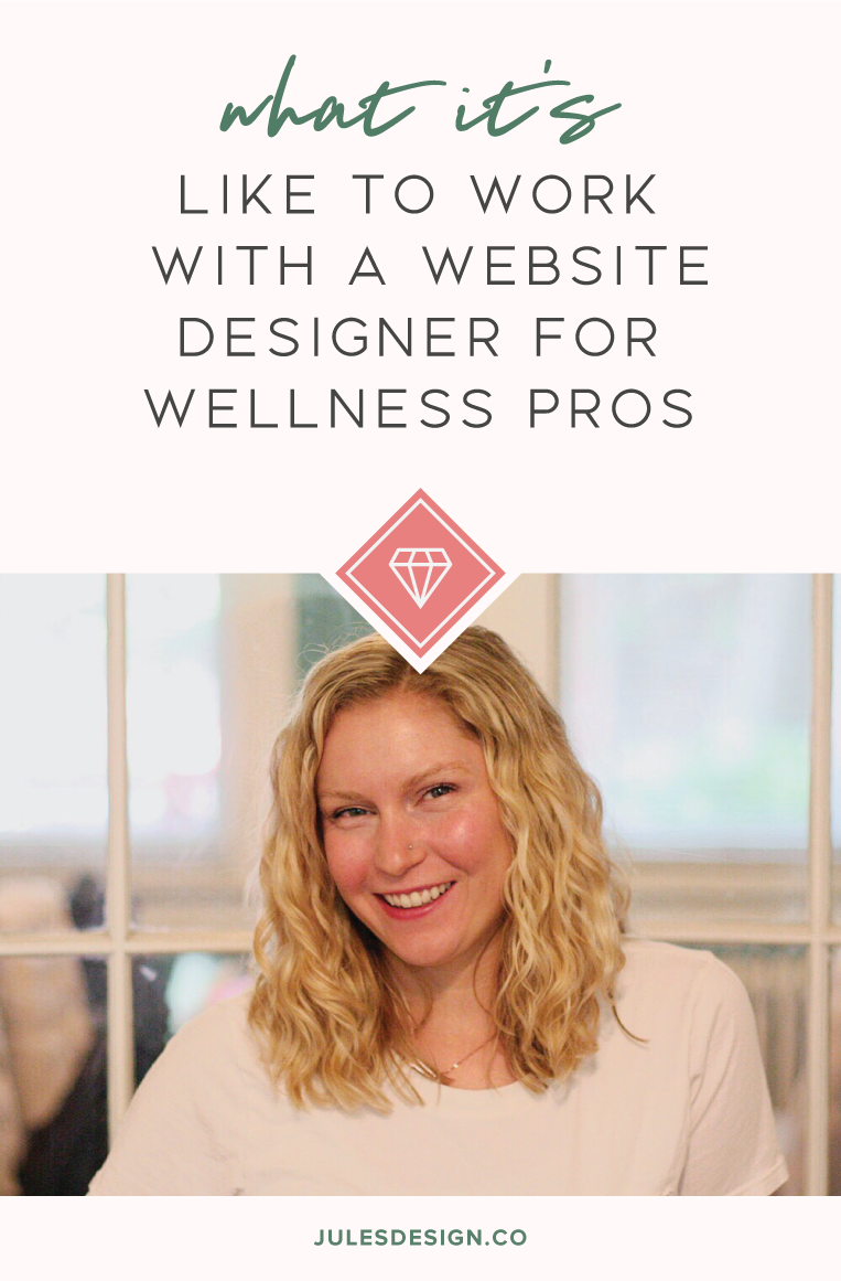 What it's like to work with a website designer for wellness pros. The most unique part of my process is made for health + wellness pros who want their new website to be visible.  Your website converts prospects to email subscribers or buyers. Marketing and visibility are equally important to drive traffic to your website. The two parts work together, so it felt natural to combine them into the go-to wellness pro course.