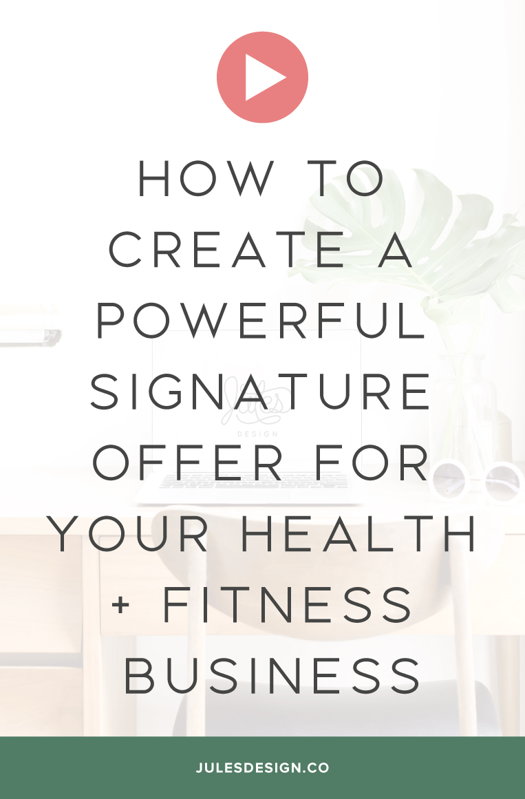 How to create a powerful signature offer for your health and fitness business. A signature offering is NOT focused on all the details of what’s included in your perfectly curated service package. It’s focused on the RESULTS that you're getting for your client.