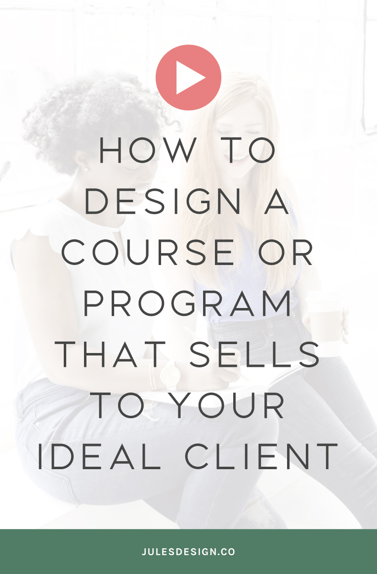 How to design a course or program that sells to your ideal client. I'll be covering all of the details of my brand new service offering, Design my Signature Program. You'll learn how having a design partner can help you launch your program faster and earn more income. 