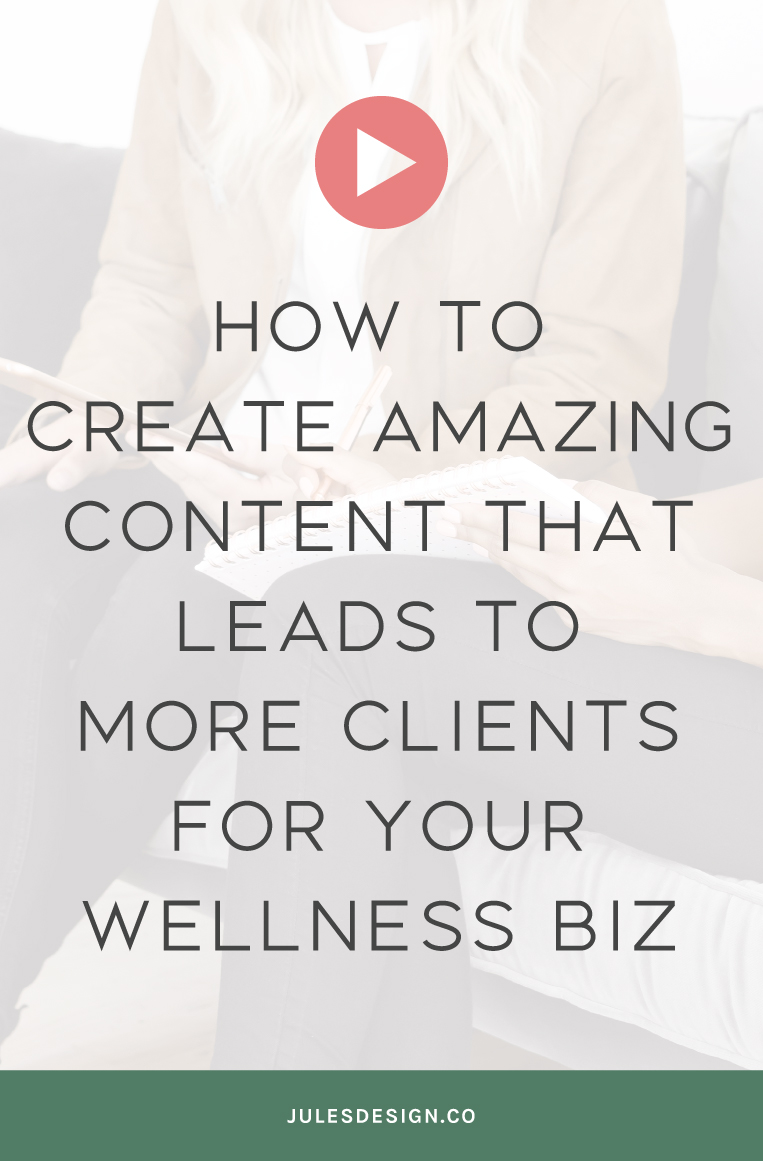 How to create amazing content that leads to more clients for your wellness business. Plus grab a copy of the Wellness Website Workbook on the Go-To Wellness Pro Podcast this week! In this week's episode, I'm talking all about how to create absolutely irresistible content on your website. This is the kind of content that your ideal client can't wait to read, watch or listen too.