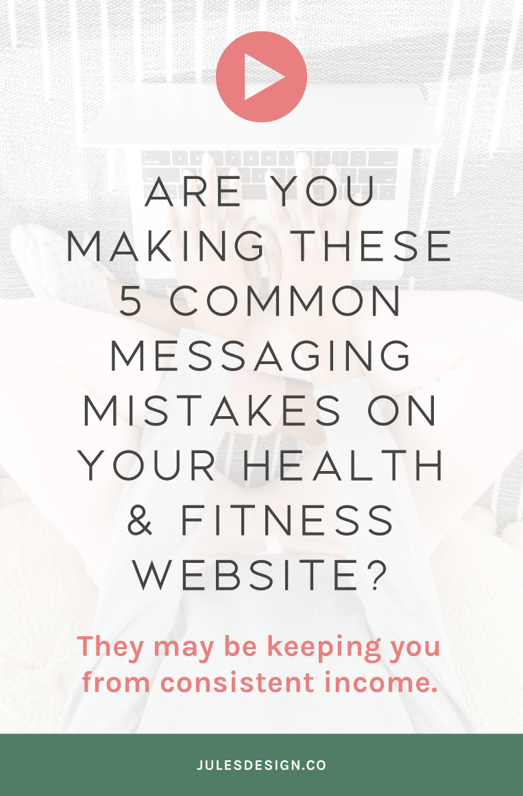 Are you making these 5 common messaging mistakes on your health & fitness website? They may be keeping you from consistent income. Why messaging is so important when it comes to converting curious site visitors into paying clients. Why making your copy all about you...isn't working. And, what you can do instead. How to write effective calls to action that get users to click. My favorite tools & plugins to make writing website copy easier.