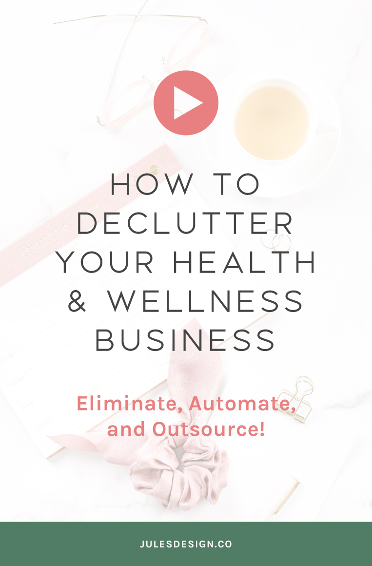 How to Declutter Your Health & Wellness Business. Learn how to eliminate, automate, and outsource so that your fitness or health coaching business runs smoothly. If you spent most of 2019 doing tasks that didn't bring you joy, didn't move the needle within your business, or simply weren't effective...then you need to listen to this episode! 