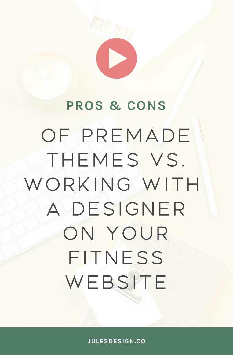 Pros & Cons of preamade themes vs. working with a designer on your fitness website. Listen to the Go-To Wellness Pro Podcast! A podcast for health and wellness professionals. In episode 36, of the Go-To Wellness Pro Podcast, I'm sharing my thoughts on what's better? A premade theme or a custom website for your health business.