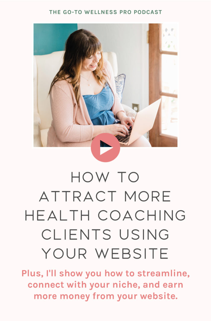 How to attract more health coaching clients using your website. Plus, I'll show you how to streamline, connect with your niche, and earn more money from your website. Why it's important to have a clear and defined niche when designing a strategic website. How to connect with your ideal client through quality messaging and design.