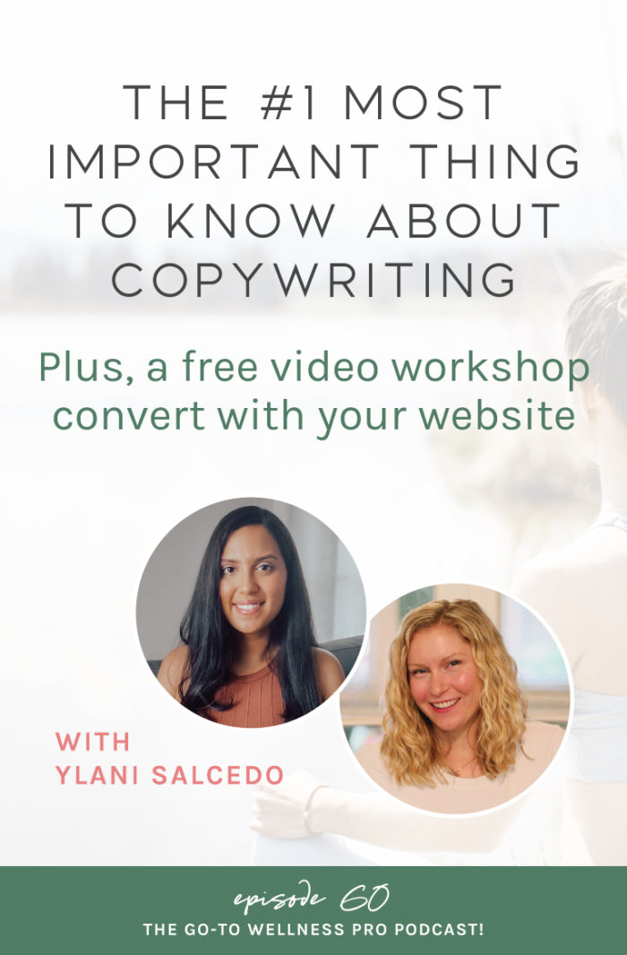In this episode, we first cover the most important thing you should know about copywriting. Then she dives into 5 ways to refresh the copy on your website. These are all very action-oriented so you can take steps today to improve the messaging on your website. 

If you're planning a website redesign soon for your health, wellness, or fitness business then you'll definitely want to take notes during this episode. These tips will be super helpful whether you’re planning to DIY your website or work with a professional.