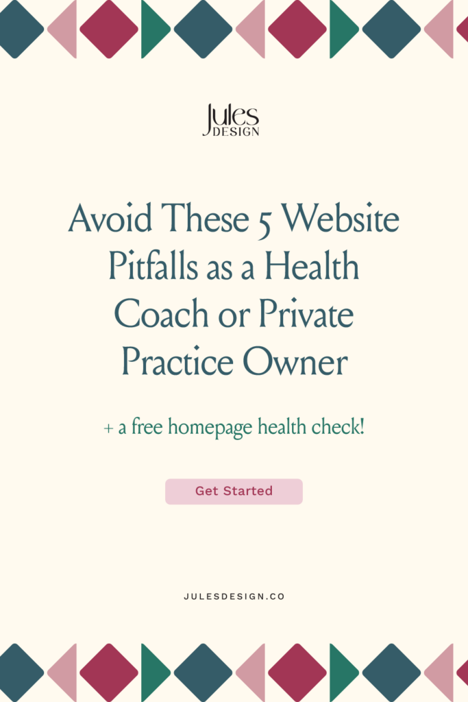Avoid these 5 website pitfalls as a health coach or private practice owner + get a free homepage health check on your fitness website! 