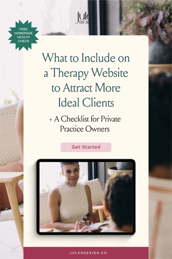 What to Include on a Therapy Website to Attract More Ideal Clients